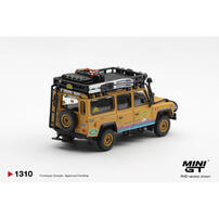 (網店預購) MINI GT Land Rover Defender 110 1998 Camel Trophy Tierra del Fuego CT.36 Romania / Blister Packaging (預計2026年11月發貨)