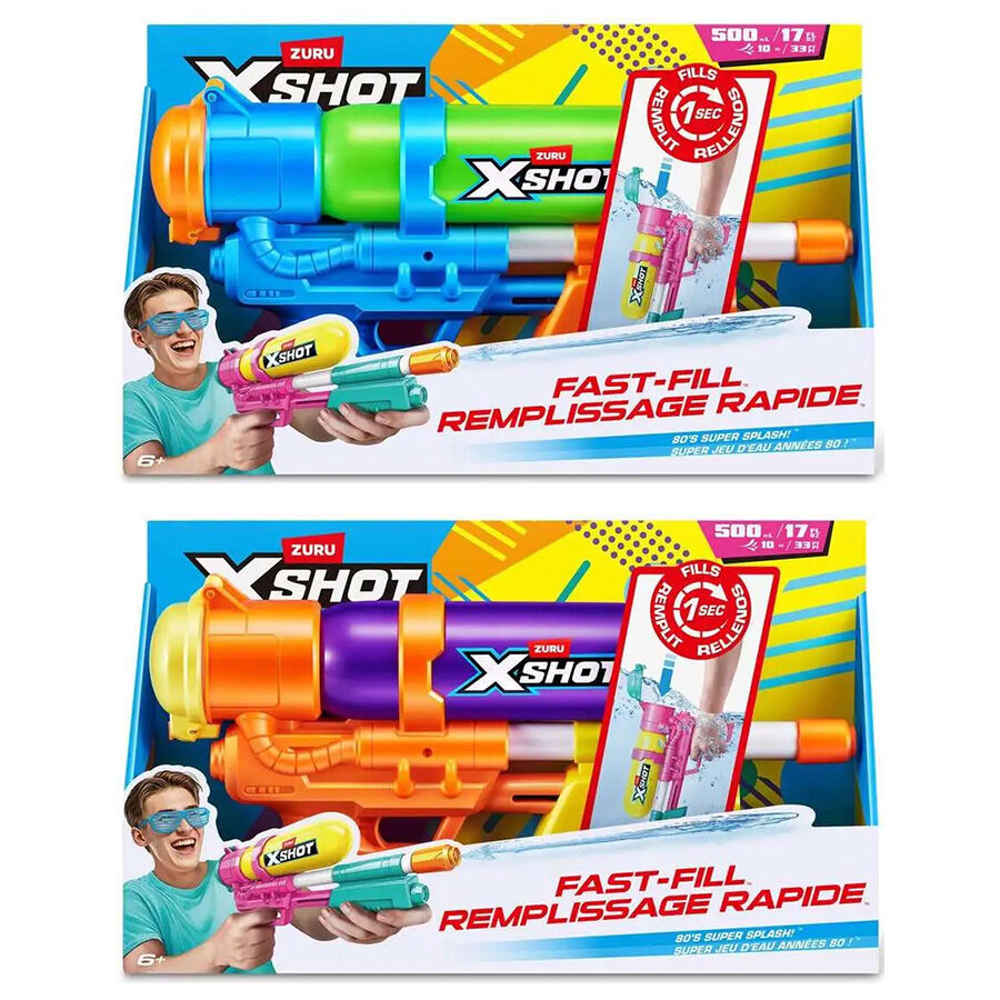 X-Shot X特攻復古快充水槍- 隨機發貨(單件裝) | 香港玩具“反”斗城