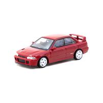 Tarmac Works Mitsubishi Lancer Gsr Evolution II Red with Tarmac Cards Combo set