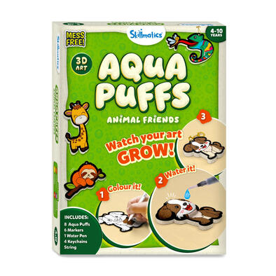 Skillmatics Aqua Puffs Animals 3D Art Kit