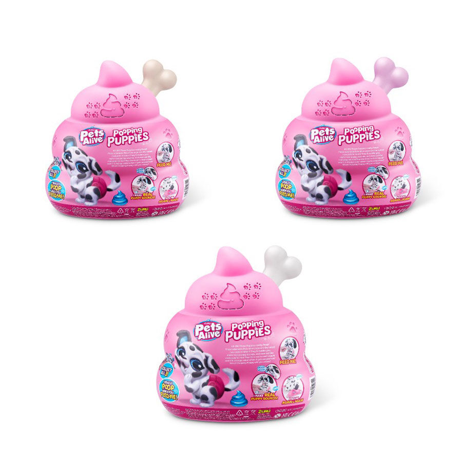 Pooping top puppy toy