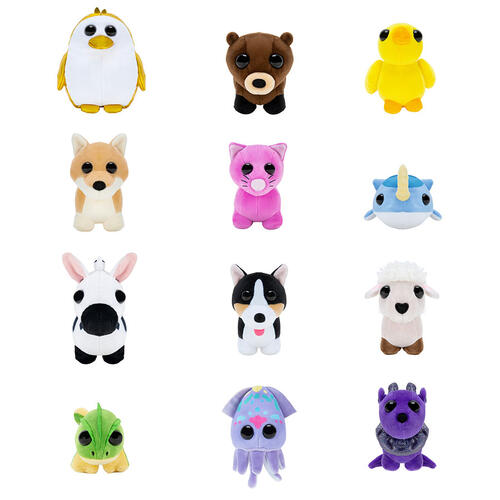 Adopt Me! 5吋迷你動物毛公仔盲盒蛋蛋單件裝 - 隨機發貨