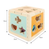 playpop Wooden Sorting Cube
