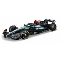 Bburago 1:24 Mercedes Amg W15 with Driver Figure #44/#63  - Assorted (1 Pc)
