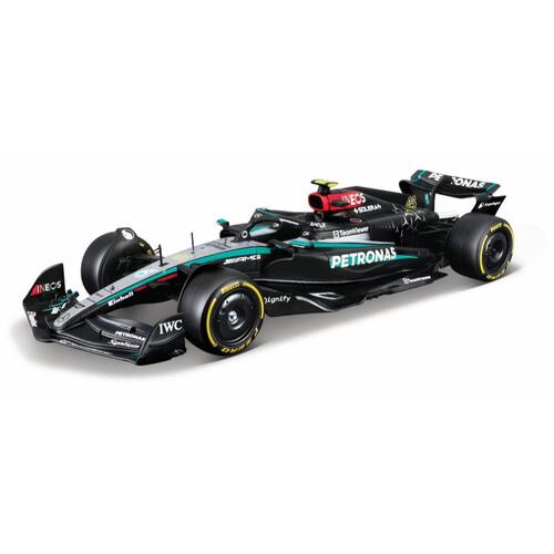 Bburago 1:24 Mercedes Amg W15 with Driver Figure #44/#63  - Assorted (1 Pc)