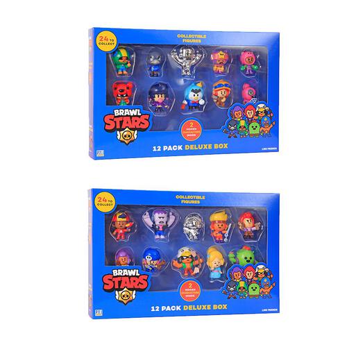Brawl Stars Figures 12 Pack Deluxe Box - Assorted