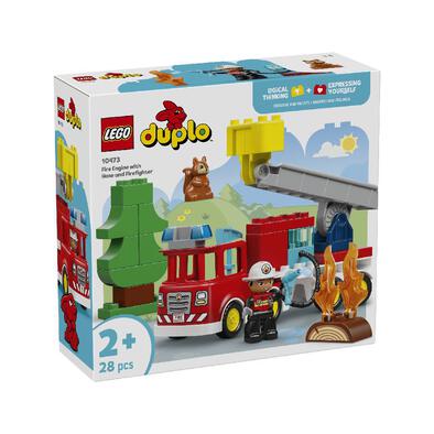 LEGO樂高得寶系列 水管消防車和消防員 10473