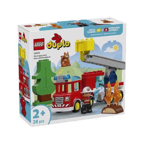 LEGO樂高得寶系列 水管消防車和消防員 10473