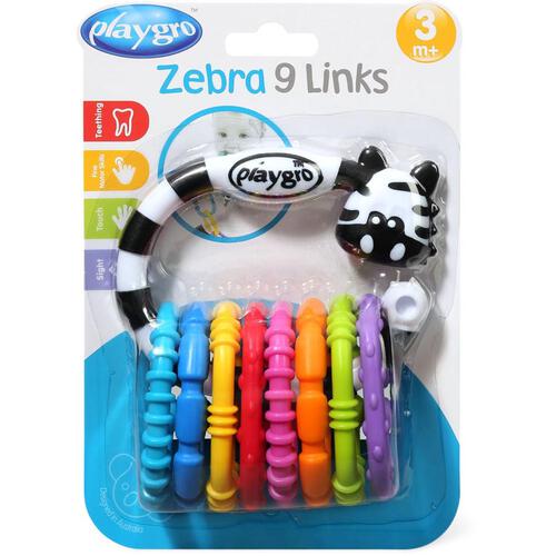 Playgro Zebra 9 Links.