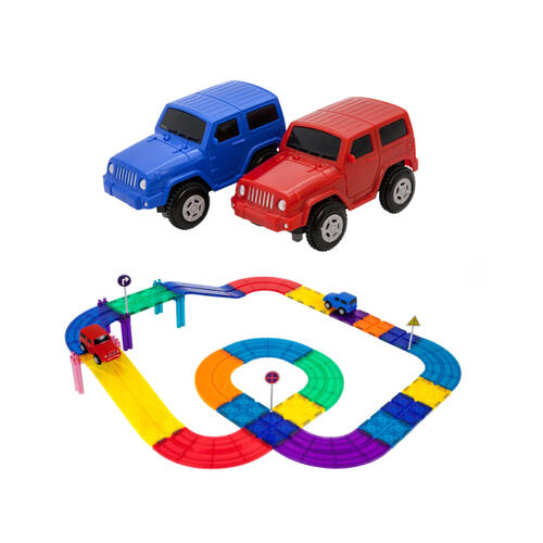 Picasso Tiles Race Track Building Blocks (30 Pieces)