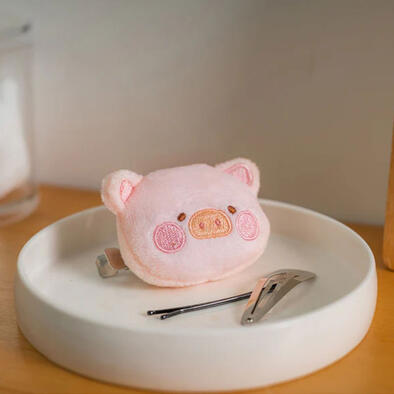 Lulu The Piggy罐頭豬 豬咪日常 - 毛絨髮夾 Lulu
