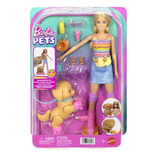 Barbie芭比 溜冰特色寵物套裝 - 金髮
