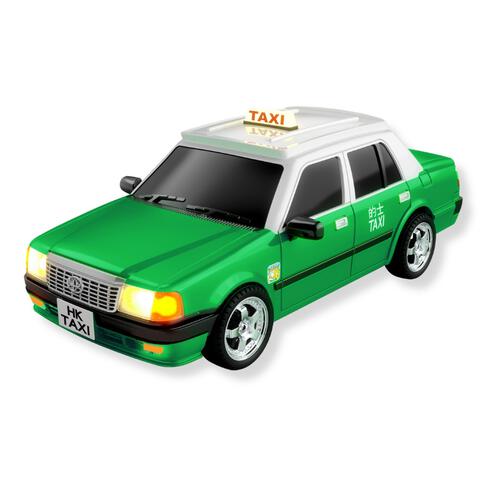 Playable Creation 1:18 Toyota Crown RC Drifting Hong Kong Taxi (Green)