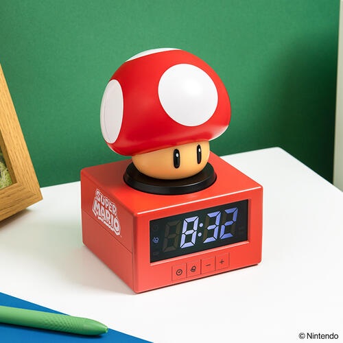 Paladone Super Mario Super Mushroom Icon Alarm Clock