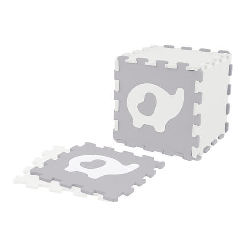 Baby Star 9塊裝動物併接遊戲地墊 - 白象