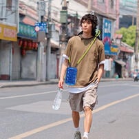 Puffar&eacute; x playpop 充氣時尚袋 - 深海藍