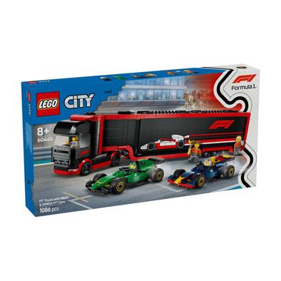 LEGO樂高城市系列 F1 貨車和 RB20 與 AMR24 F1 汽車 60445