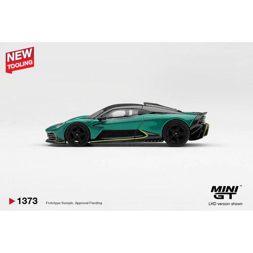 (網店預購) MINI GT Aston Martin Valhalla Podium Green / Blister Packaging (預計2027年2月發貨)
