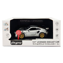 playpop 5.5" License Diecast Car - 1:32 Porsche 911 Gt2 Rs Wp (Light & Sound)