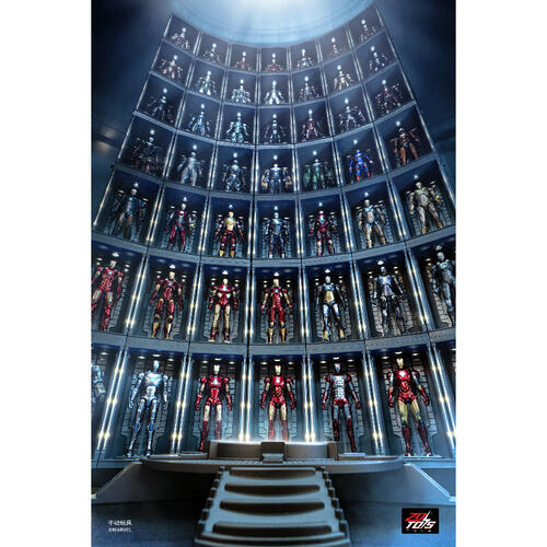 (網店預購) ZD Toys 鋼鐵奇俠 全48組 (附全息投影效果的裝甲格納庫) (預計2026年12月發貨)