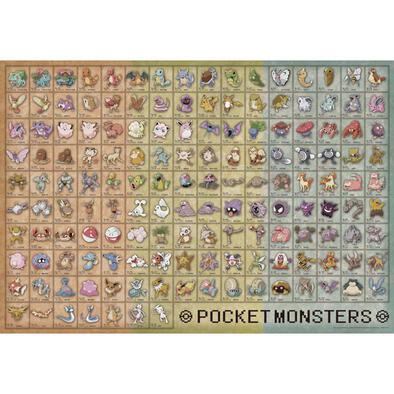  Pokemon寶可夢 圖鑑拼圖1000片