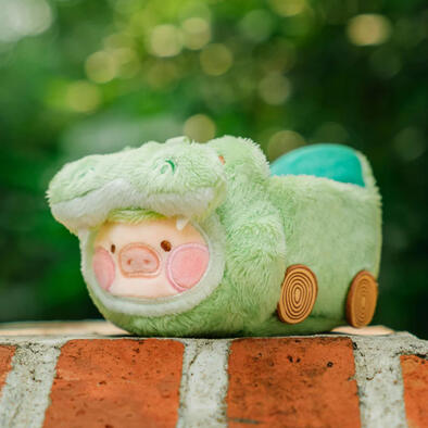 Lulu The Piggy罐頭豬 動物派對 - 超速鱷魚Lu毛絨掛件