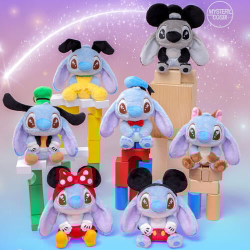 Hot Toys Cosbi Plush Keychain Collection - Disney Mouse & Friends x Stitch Blind Box (1 Pcs)