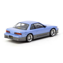 Tarmac Works 1/64 Vertex Nissan Silvia S13 Blue/Grey - Global64