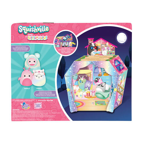 Squishmallows Squishville 收藏組合套裝 (睡衣派對場景)