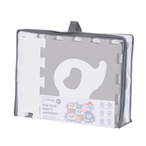 Baby Star 9塊裝動物併接遊戲地墊 - 白象