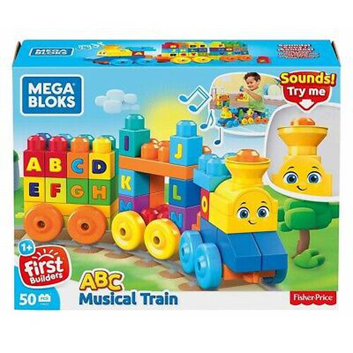 Mega Bloks 美高大積木音樂字母學習火車