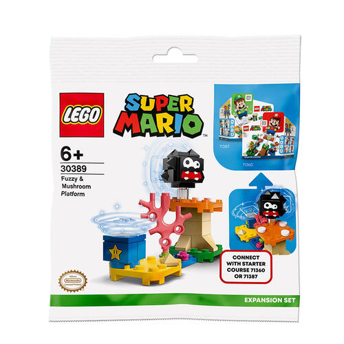(贈品) LEGO樂高超級瑪利歐系列 Fuzzy & Mushroom Platform擴充版圖 30389 (送完即止)