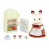 Sylvanian Families Chocolate Rabbit Mother W/Furniture