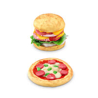 Slime Mart 購物籃 (快餐食物) - 隨機發貨