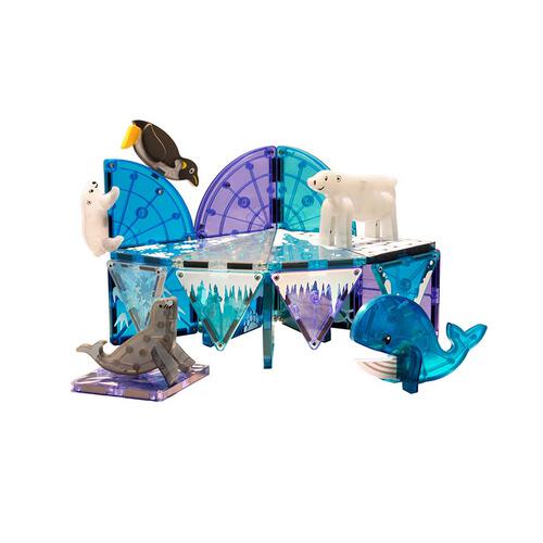 Magna-Tiles 磁力片積木玩具 - 冰極動物 25 塊套裝