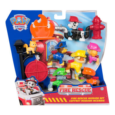 Paw Patrol Fire Rescue Mission Figure Set