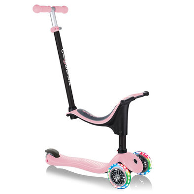 Globber Go•Up Sporty Lights Pastel Pink Toddler Scooter