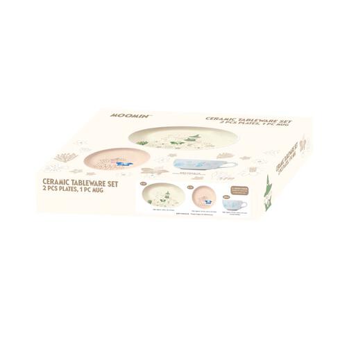 姆明陶瓷3件套裝餐具