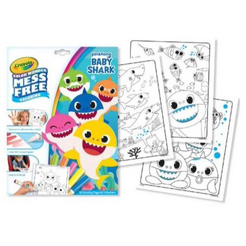 Crayola Color Wonder Baby Shark Foldalope