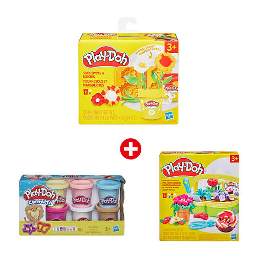 Play-Doh Blooming Flower Bundle - Assorted