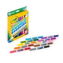 Crayola繪兒樂 10支可水洗雙頭水彩筆