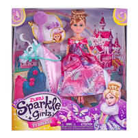 Sparkle Girlz 10.5" Princess With Horses Set