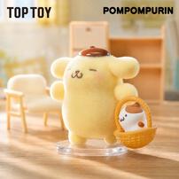 TOP TOY Sanrio三麗鷗 布甸狗 毛絨絨日常系列植絨盲盒 - 盲盒 (單件裝)