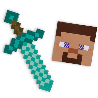 Minecraft創世神 玩具劍和面具套裝