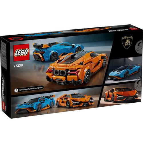 LEGO樂高超級賽車系列 Lamborghini Revuelto 和 Huracán STO 77238