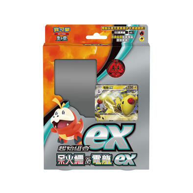 Pokemon寶可夢集換式卡牌遊戲 朱&紫 起始組合ex 呆火鱷&電龍Qex