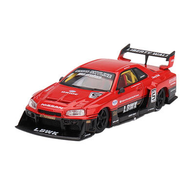 MINI GT Nissan Lb-Er34 Super Silhouette Skyline Red/Black