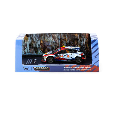 Tarmac Works Diecast 1/64 Hyundai I20 N Rally1 Hybrid Rallye Monte-Carlo 2024 Winner #11