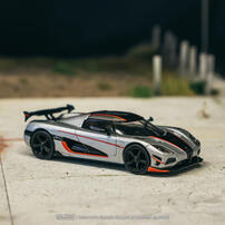  Tarmac Works 車仔 1/64 Koenigsegg Agera RS Moon Silver / Black - GLOBAL64