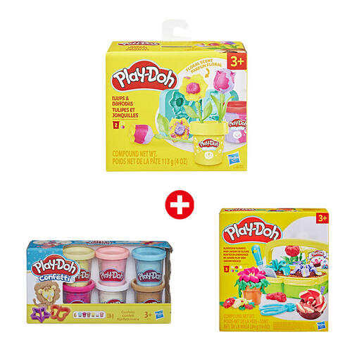 Play-Doh Blooming Flower Bundle - Assorted